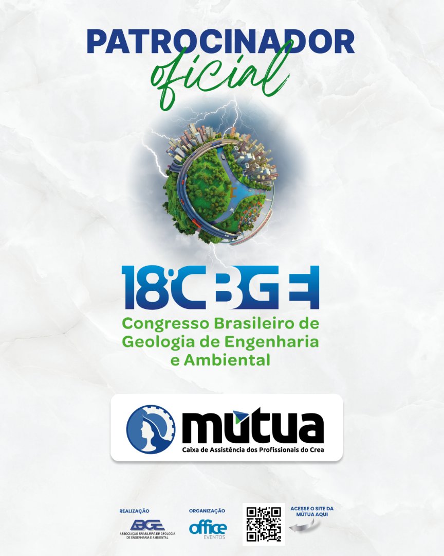 Capa da notícia Agradecemos à Mútua patrocinadora oficial do 18º CBGE 